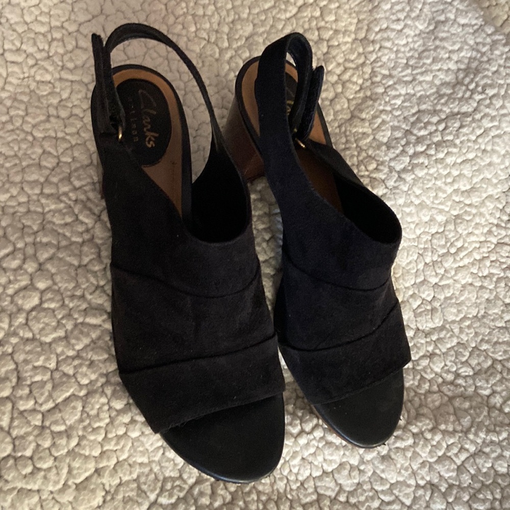 Clarks Artisan Ralene Shine Black Suede - 10